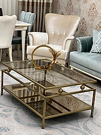 Versace Toplu Orta Sehpa- Eskitme gold