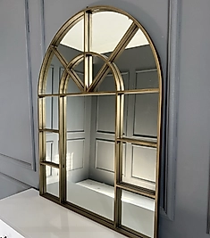 Pencere Ayna - Eskitme Gold