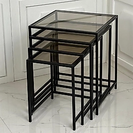 TRİO ZİGON SİYAH 4lü( bronz Cam)
