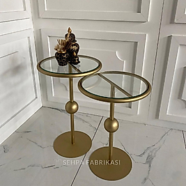 Art Yan Sehpa - Gold 2li