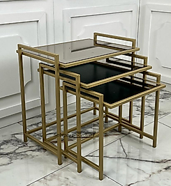 Liva Zigon Sehpa - Gold
