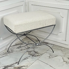 Fiora Puf - Gümüş