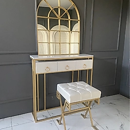 Buke Dresuar Takımı Puflu - Gold