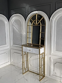 Dresuar Takımı Mdf -Gold