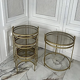 Peno Kulplu Zigon- Yan Sehpa Takımı