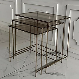 Lil Zigon Sehpa - Eskitme Gold