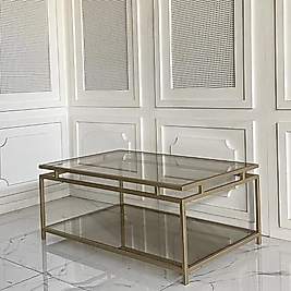 Versace Orta Sehpa - Pirinç