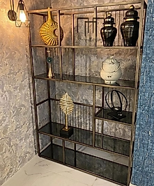 Peris Vitrin - Eskitme Gold