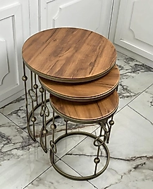 Elegant Zigon - Eskitme Pirinç (ahşap tablalı)