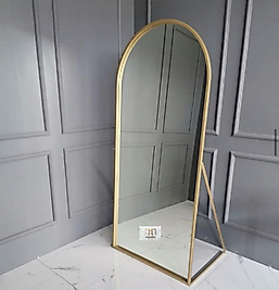 Ayaklı Boy Aynası - Gold