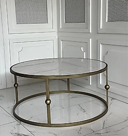 Art Orta Sehpa-Mermerli