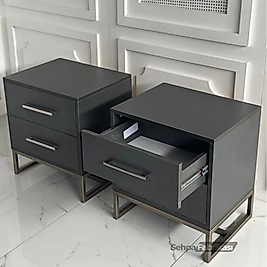 Orlado Komodin 2’li - Antrasit Çekmece