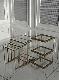 Harmony Zigon ve Katlı Raf/ Pirinç