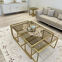 Lena Orta Sehpa - Gold