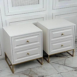 BEYAZ LAKE ÇEKMECE İKİLİ KOMİDİN