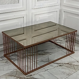 Allura Orta Sehpa- Bronz