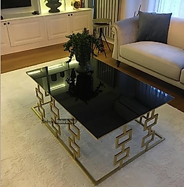 Kafes Orta Sehpa - Gold