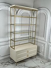 Marina Lake Çekmeceli Vitrin - Gold